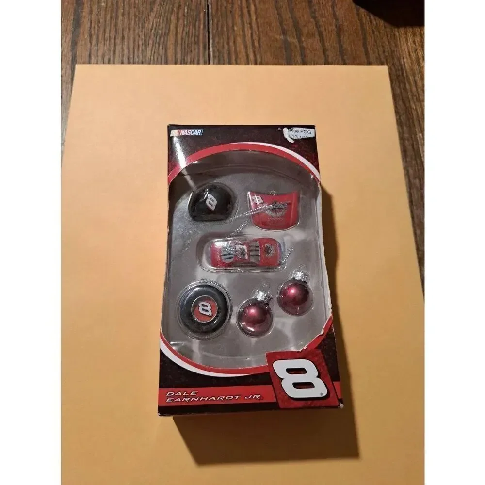 2007 Trevco Dale Earnhardt Jr. #8 NASCAR Mini Ornament Set Christmas Holiday